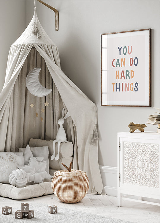 You Can Do Hard Things Plakat - Posterbox