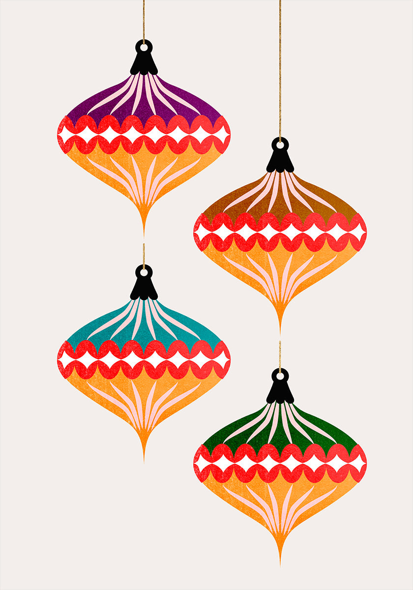 Christmas Balls (vers.3) Plakat - Posterbox