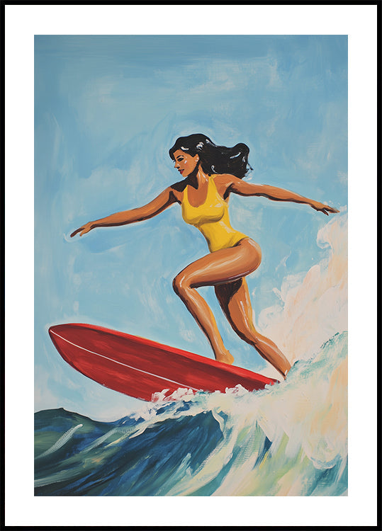 Surfing Girl (NEW) - Posterbox
