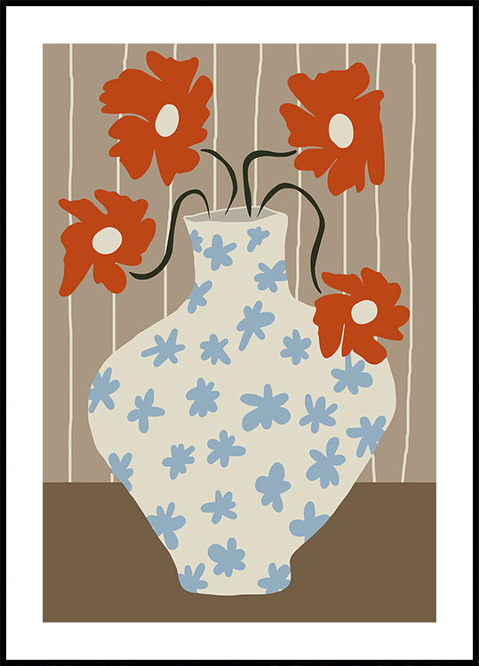 Vintage floral pottery (NEW) - Posterbox