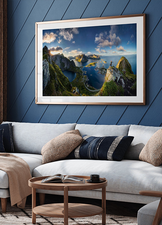 Poster con vista su Reinebringen