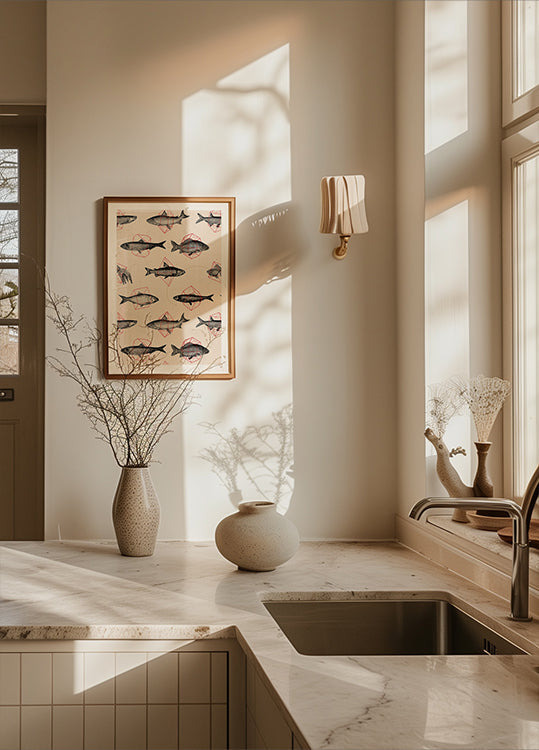 Poster Pesci In Geometria Nº4