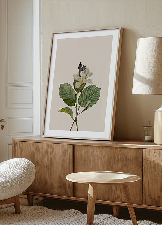 Poster di cameraman vintage botanico