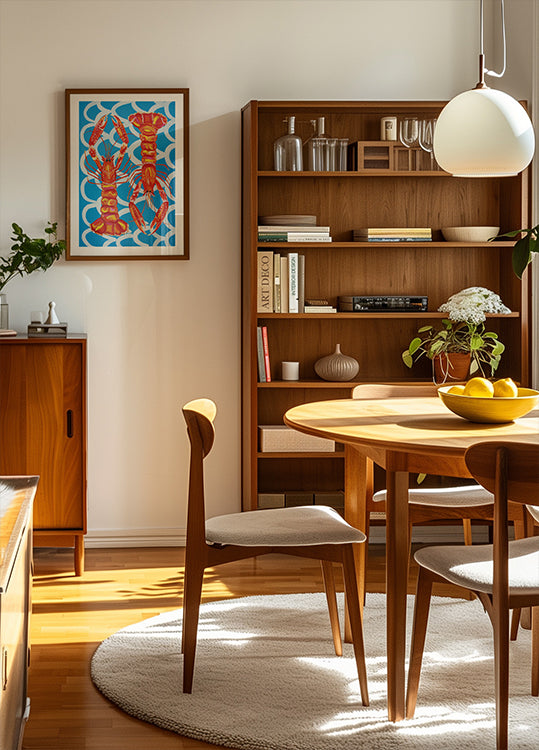 Scampi Sul Poster Blu