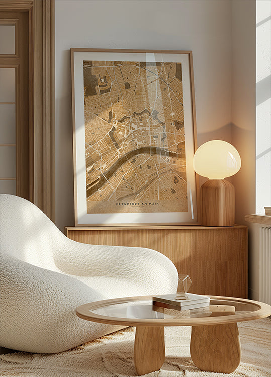 Mappa vintage seppia di Essen Germania (NUOVO)