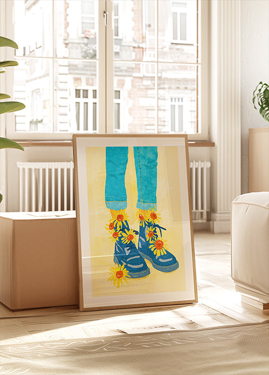 Poster della passeggiata del girasole