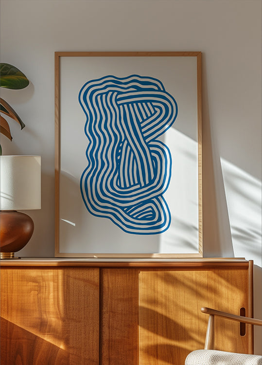 Poster di scultura in linea artistica