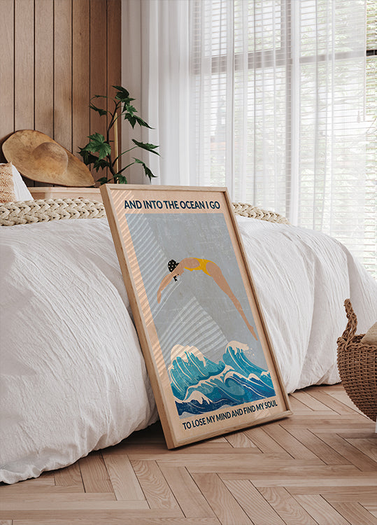 Decorazione da parete standard nell'oceano (blu).