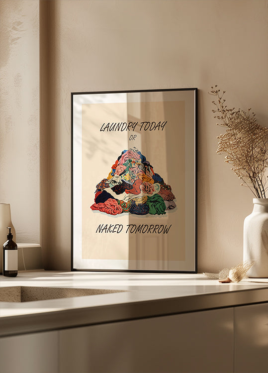 Poster Pictufy nudo per lavanderia