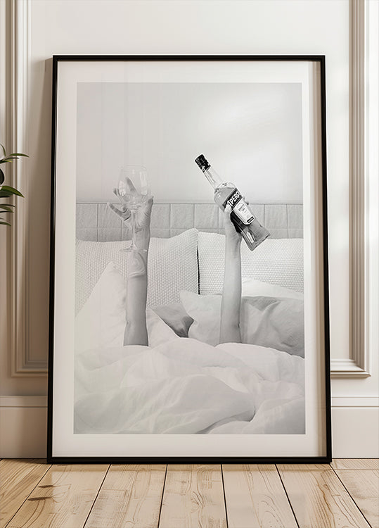 Aperol In Bed B&W Plakat