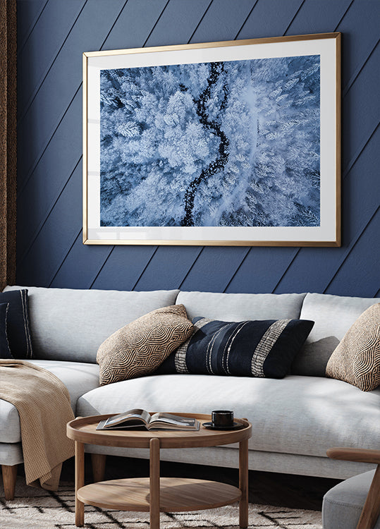 Un poster di bellezza gelida