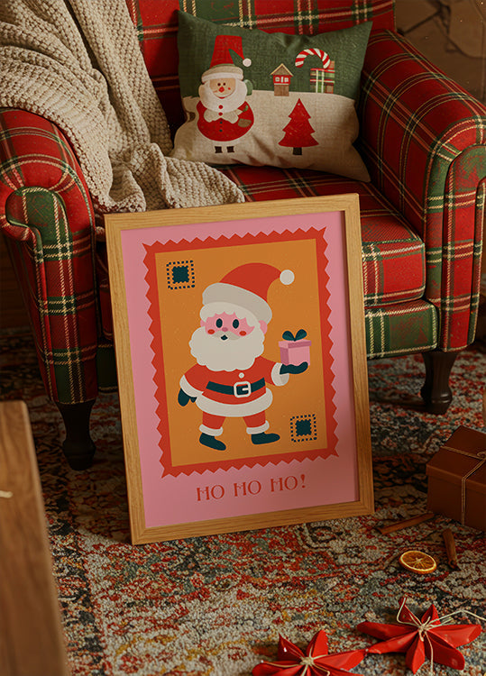 Ho ho ho - Babbo Natale con poster regalo