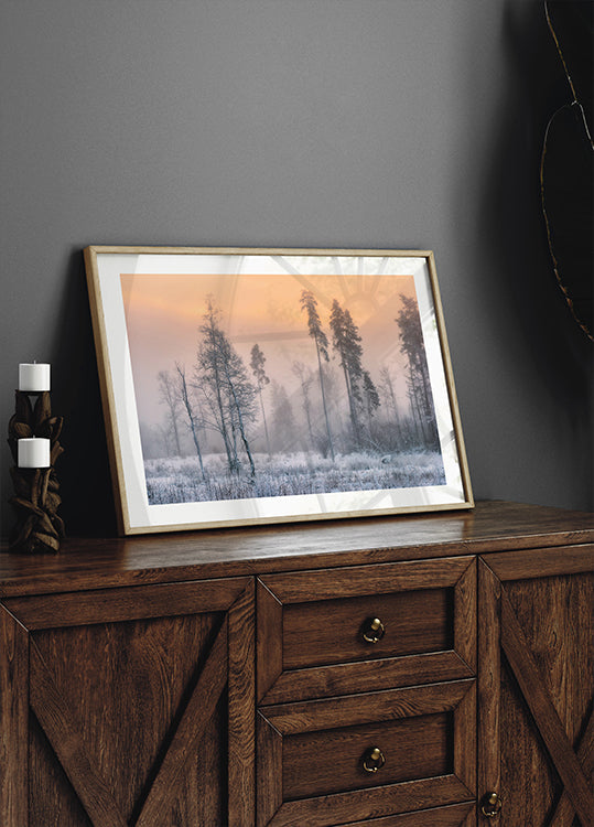 Poster di mattina gelida