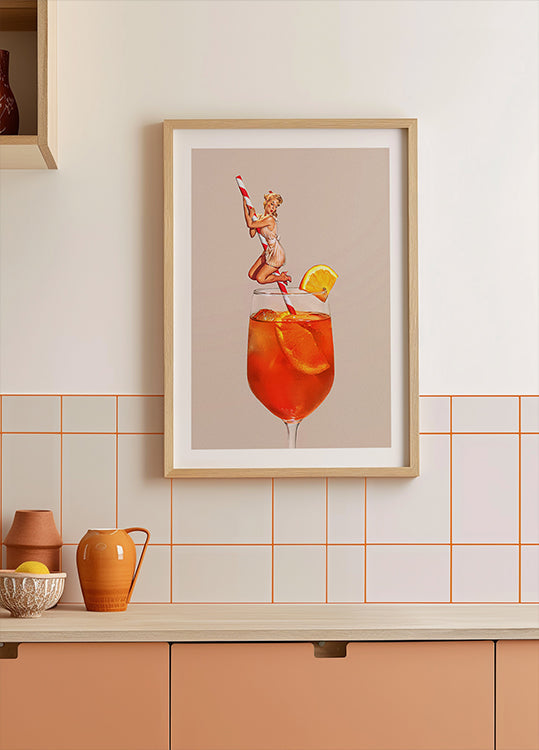 Poster retrò di cocktail Spritz
