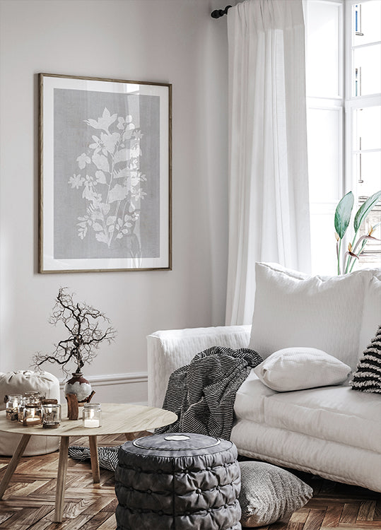 Poster con illustrazione botanica 2