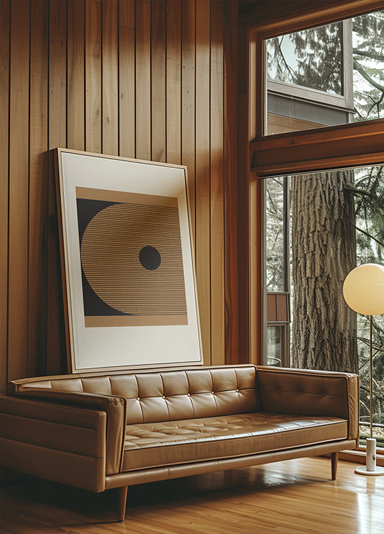 Poster geometrico dell'eclissi