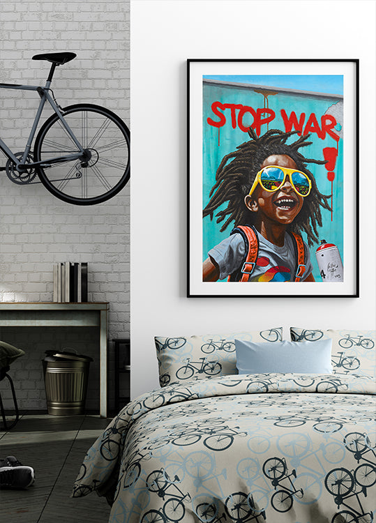 Poster di fermata della guerra