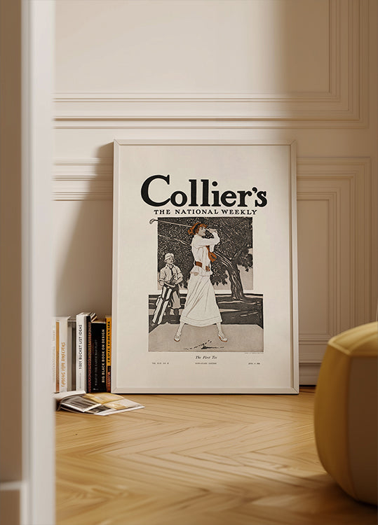 Poster di Collier's, the National Weekly, il primo tee (1912).