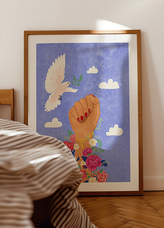 Poster del pugno femminista