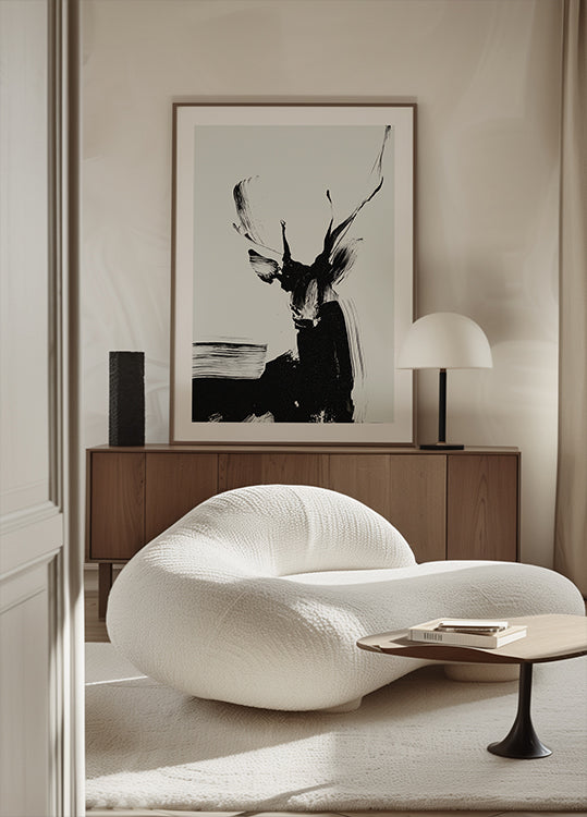 Cervi pennellata nel poster