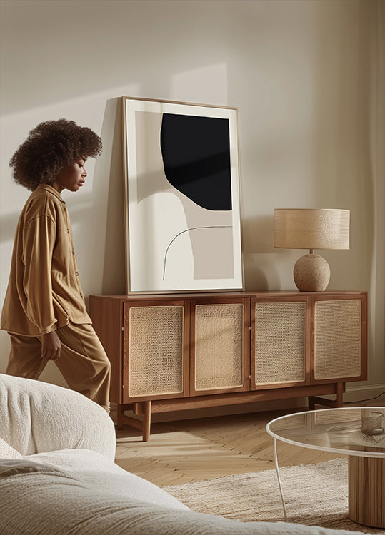 Poster di forme monocromatiche