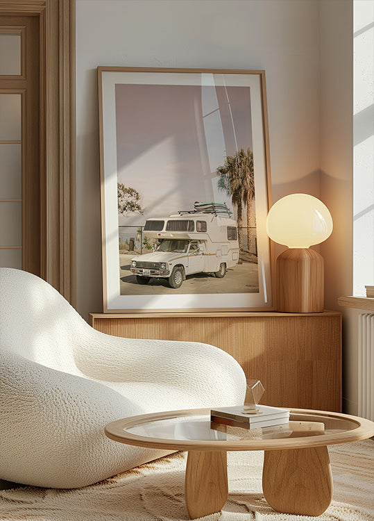 Camper d'epoca parcheggiato