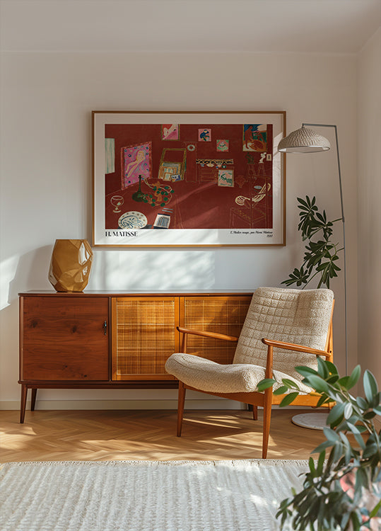 Poster Lo Studio Rosso di Henri Matisse