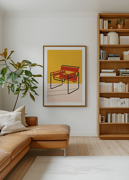Poster della sedia Wassily di Marcel Breuer