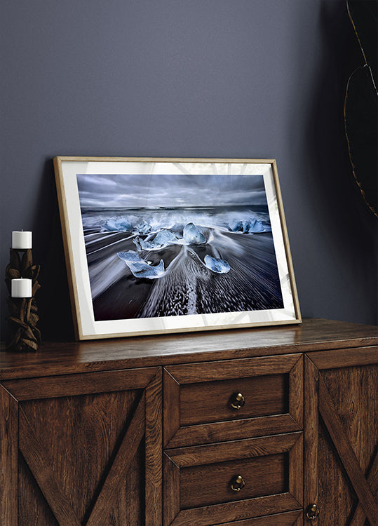 Poster di diamanti blu