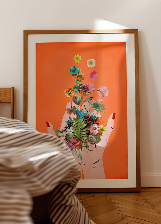 Poster di rilascio floreale