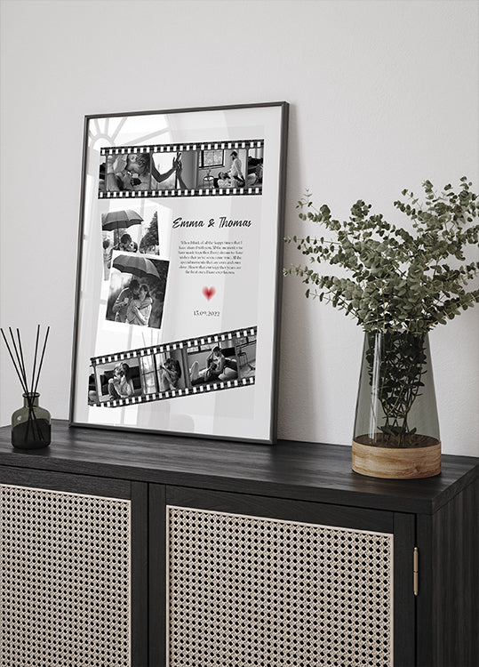 Poster con collage di foto del film anniversario