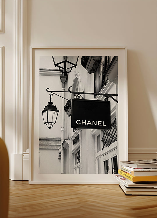 "Poster con vista sul tranquillo villaggio costiero"