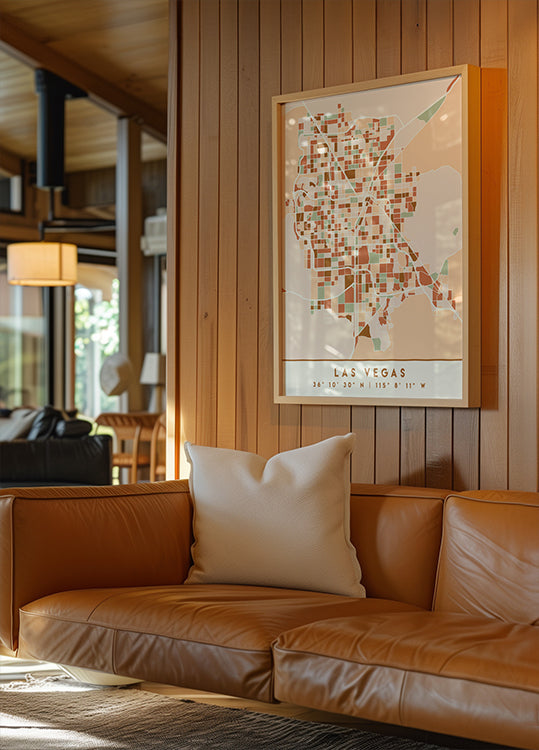 Poster Black Maps Earth Tones 38