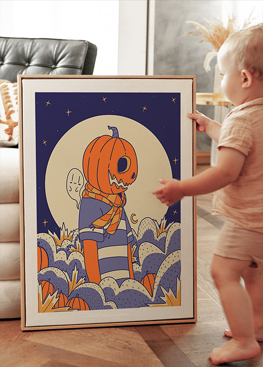 Poster di zucca e fantasma