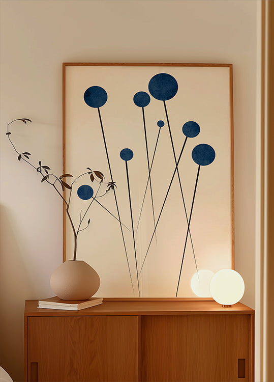 Poster di mirtilli selvatici