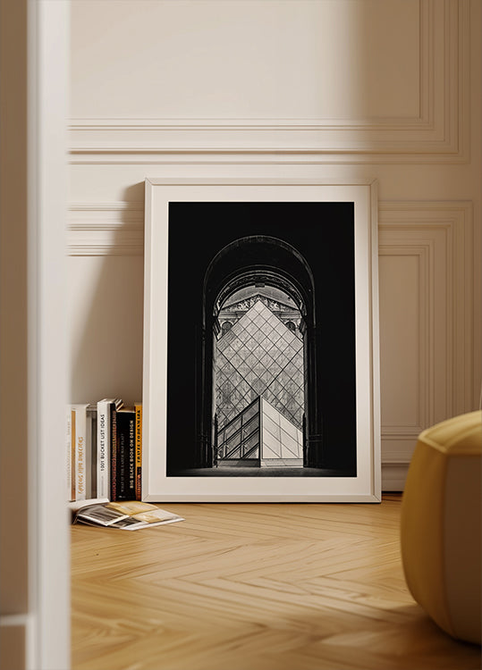 "Poster con vista sul tranquillo villaggio costiero"