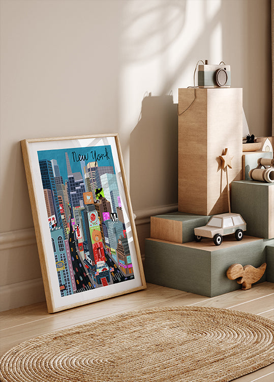 Times Square, New York Illustrazione dell'artista Carla Daly