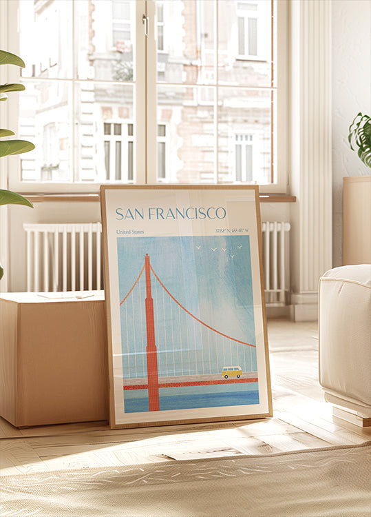 Poster del ponte Golden Gate di San Francisco