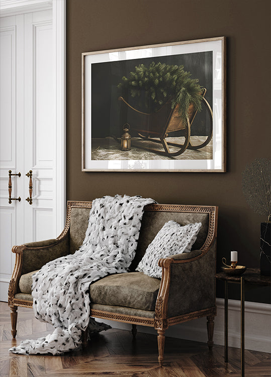 Poster di slitta di Natale