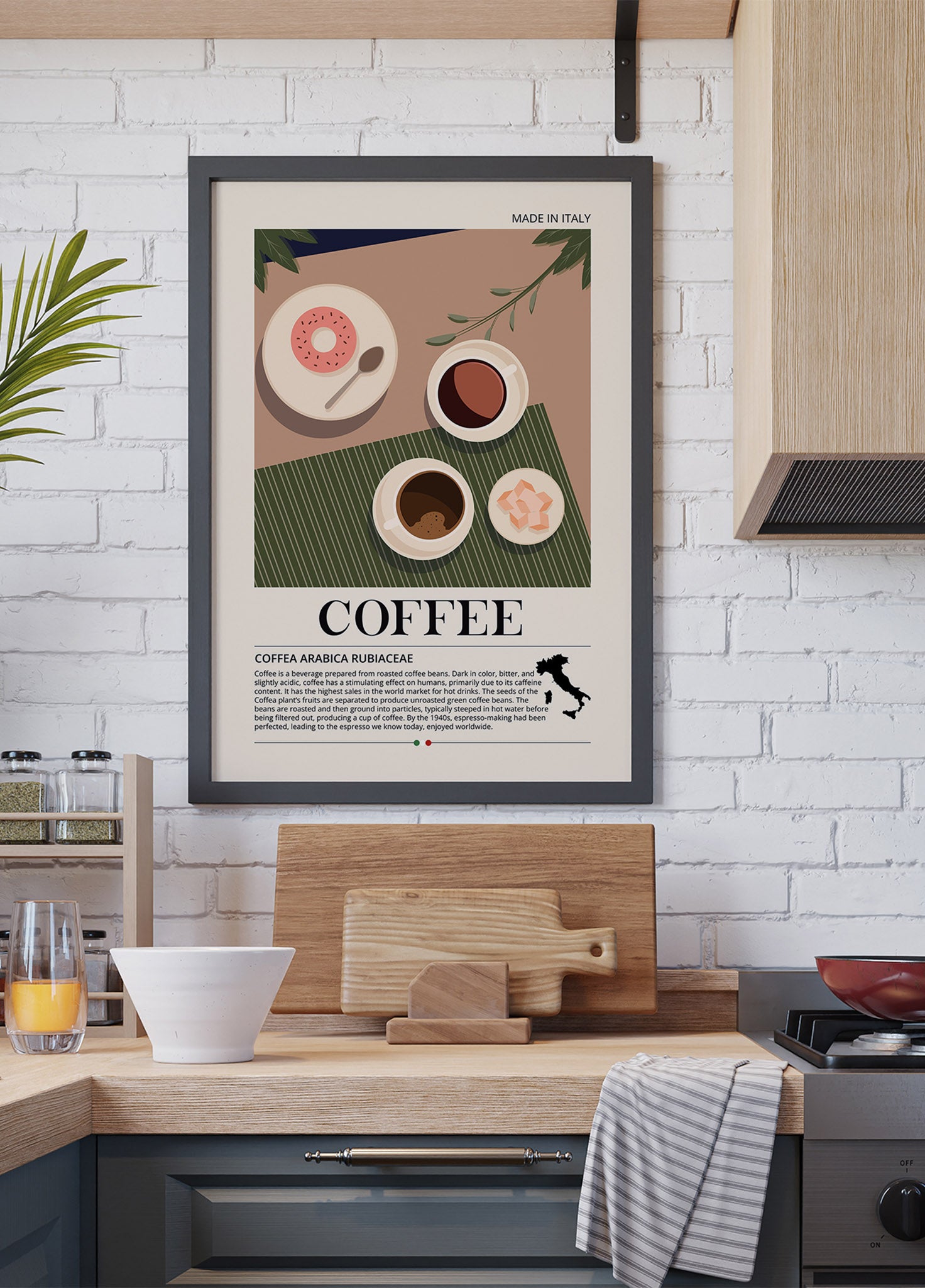 Poster del caffè Made in Italy