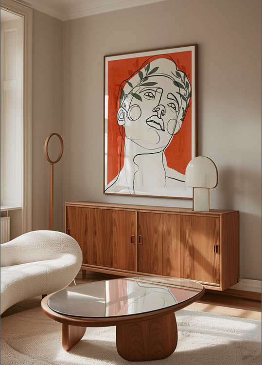 Poster di contemplazione lussureggiante