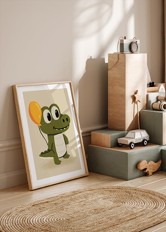 Poster di coccodrillo carino