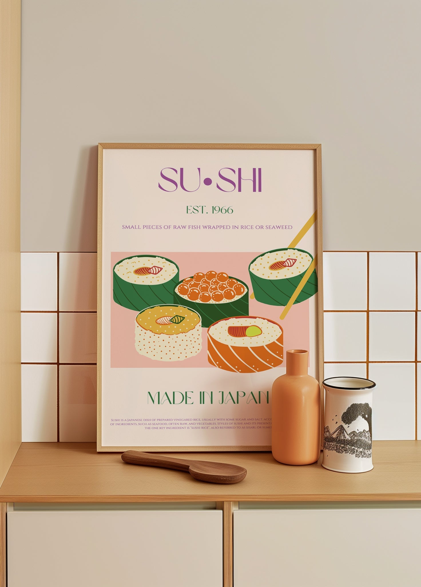 Poster di delizia di sushi