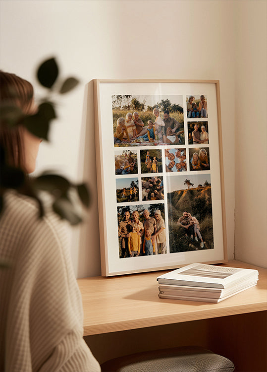 Poster collage fotografico personalizzato