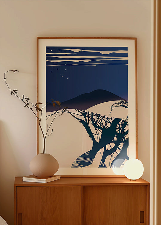 Poster di alberi invernali