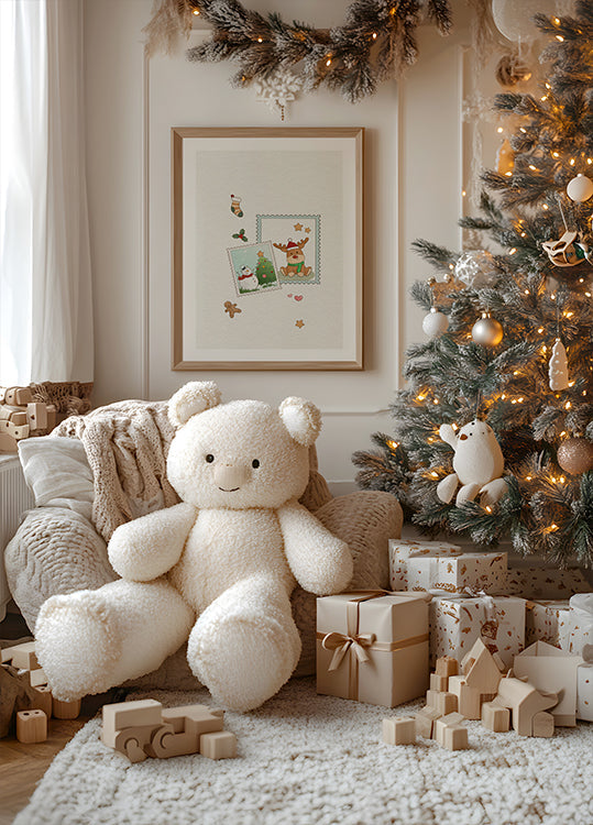 Poster dei ricordi della cartolina di Natale