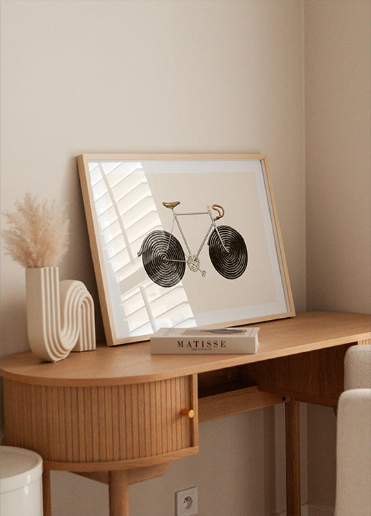 Poster di bici alla liquirizia