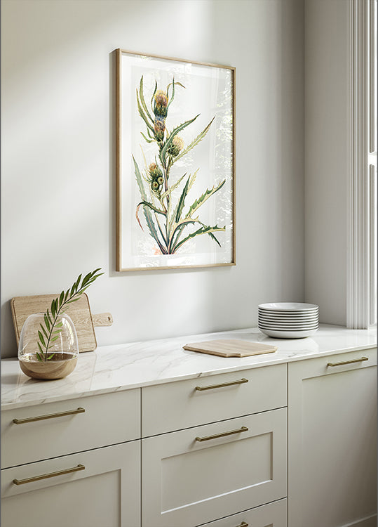 Poster di cardo bianco