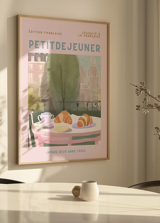 Petit Dejeuner, Croissant, Parigi, Pastello
