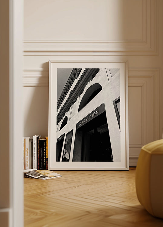"Poster con vista sul tranquillo villaggio costiero"